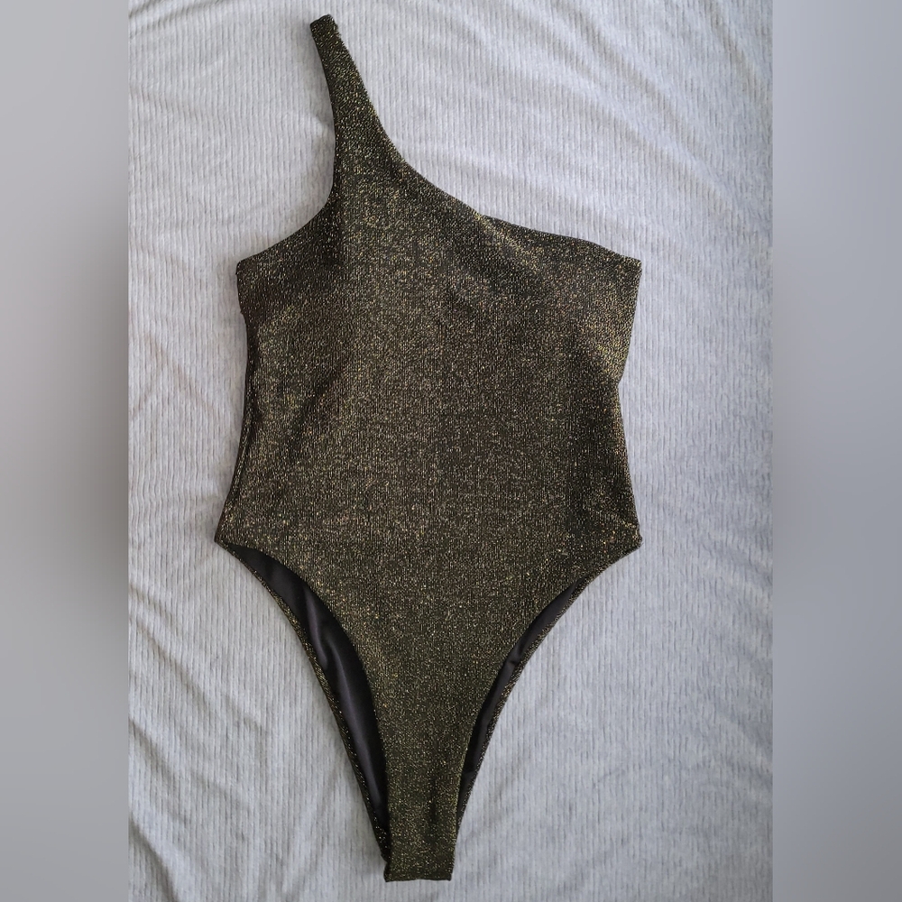 L | Mermaid | Single Strap One Piece Bathing Suit